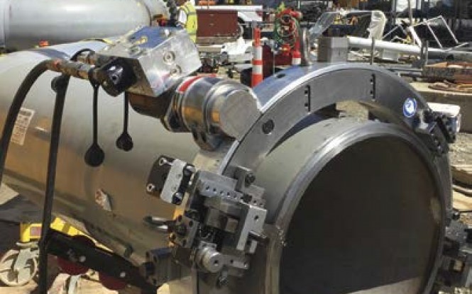 لوله بر و پخ زن مخصوص فک جدا جهت برش و پخ زنی فریم مدل MDSF ساخت وش آمریکا